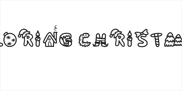 coloring christmas Logo