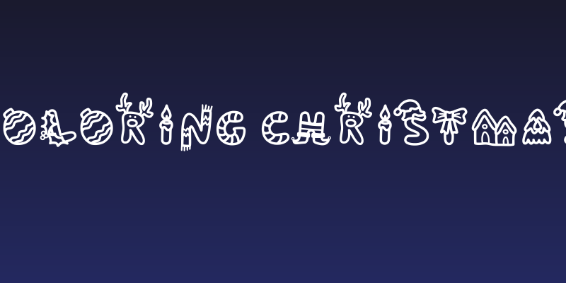 coloring christmas Social Header