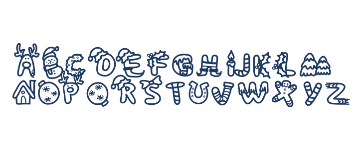coloring christmas Lowercase