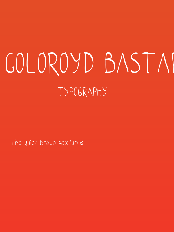 coloroyd bastard Light Poster
