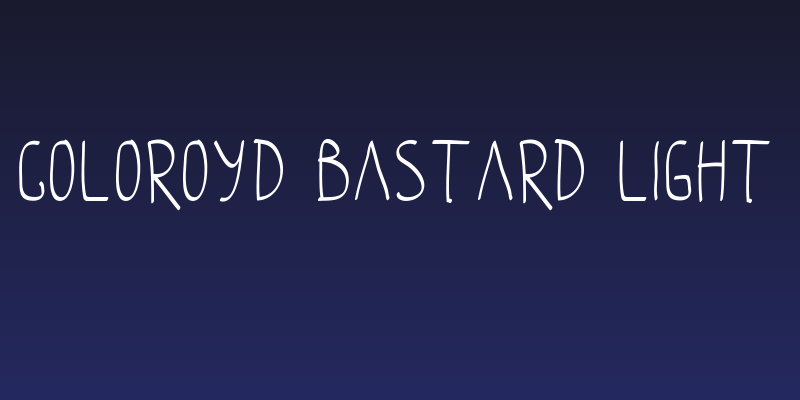 coloroyd bastard Light Social Header