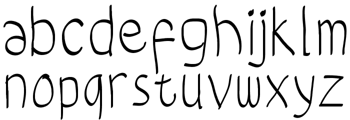 coloroyd bastard Light Font LOWERCASE