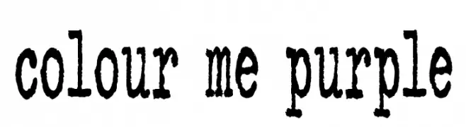 colour me purple  font caratteri gratis