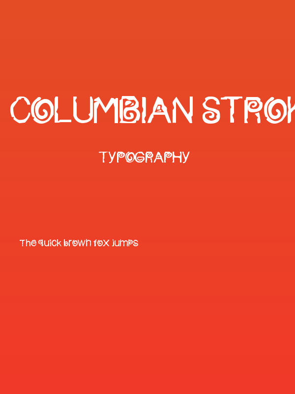 columbian stroke Poster