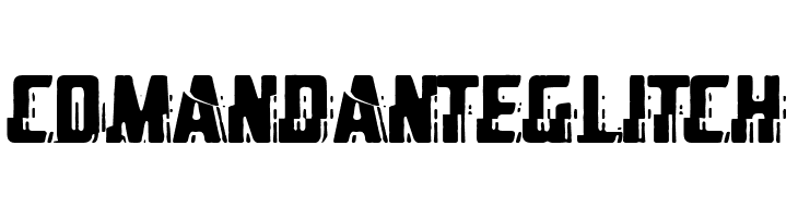 comandante Glitch  font caratteri gratis