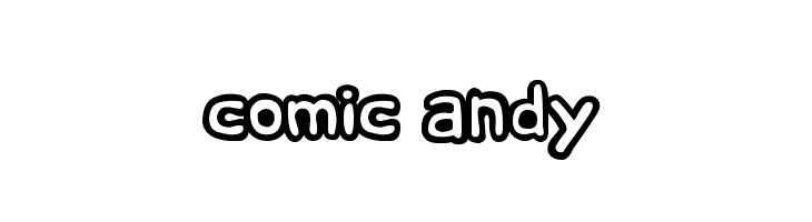 comic andy Font