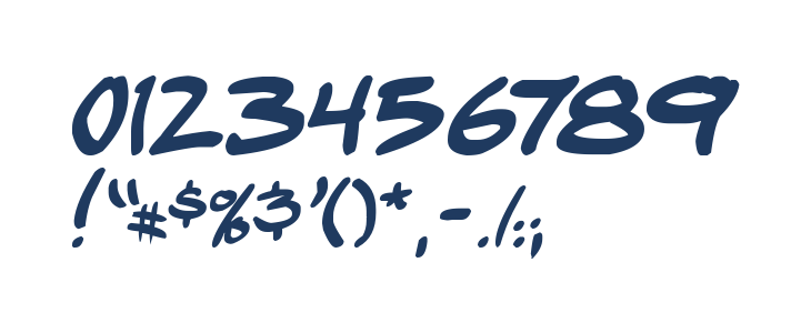 comic huslte Bold Italic Other Characters