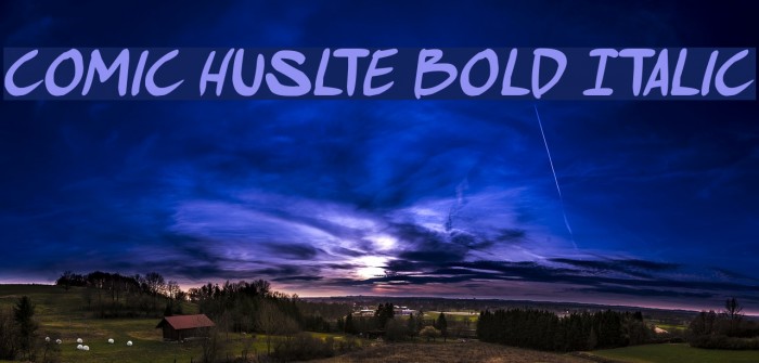 comic huslte Bold Italic Example 2