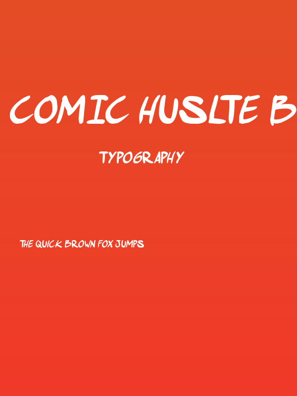 comic huslte Bold Italic Poster