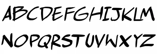 comic huslte Italic Fuentes MAYÚSCULAS