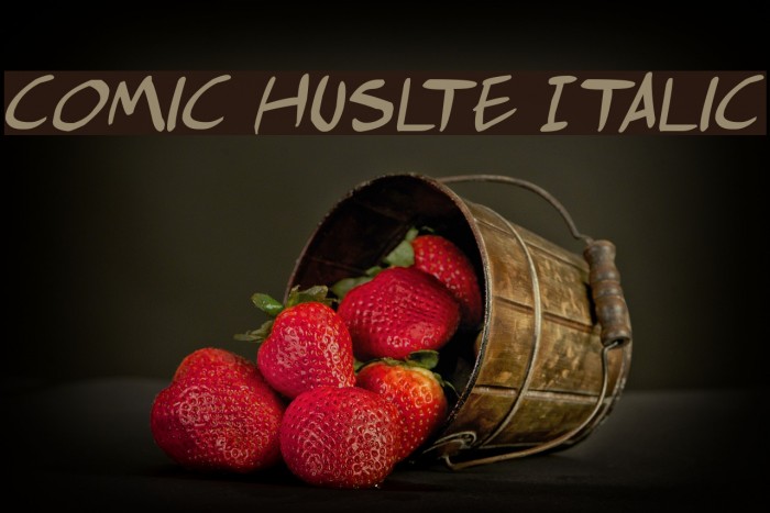 comic huslte Italic フォント examples