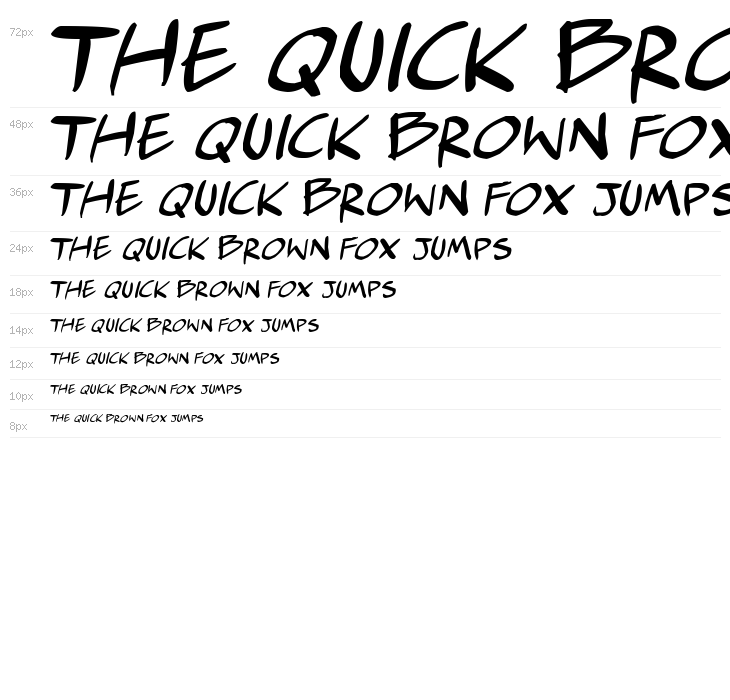 comic huslte Italic Waterfall