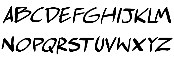 comic huslte Italic フォント 小文字