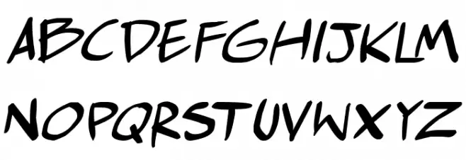 comic huslte Italic Fuentes MINÚSCULAS