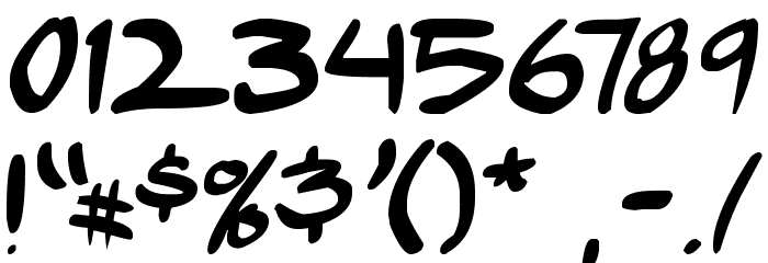 comic huslte Font OTHER CHARS
