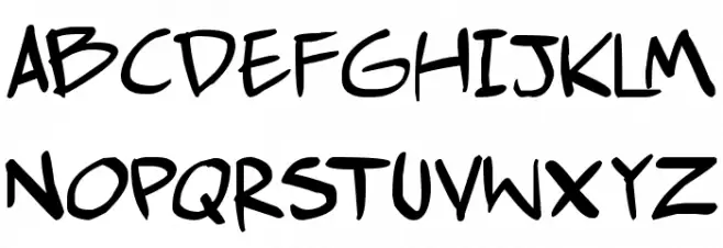 comic huslte Fonte MAIÚSCULAS
