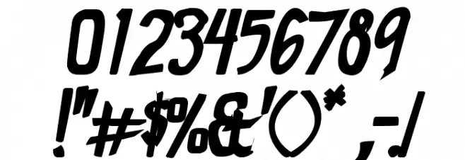 comicdouche Bold Font OTHER CHARS
