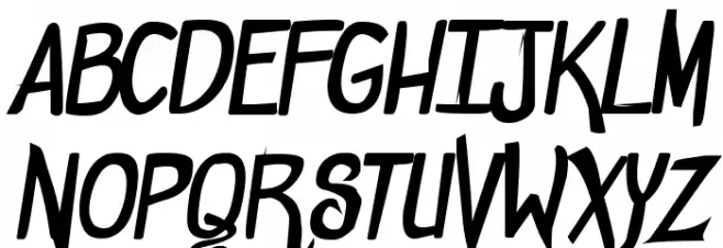 comicdouche Bold Fonte MAIÚSCULAS