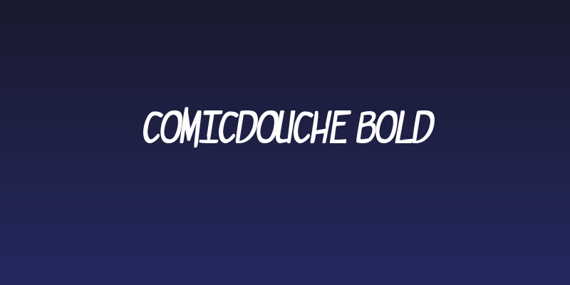 comicdouche Bold Social Header