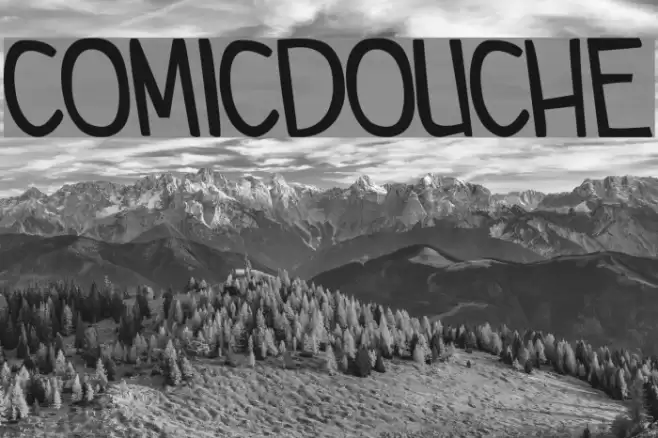 comicdouche Font examples