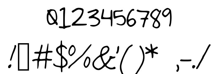 comingkiddo Font OTHER CHARS