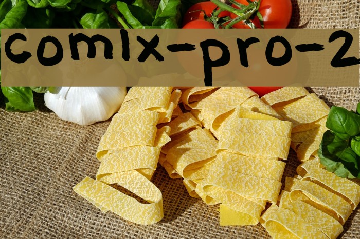 comix-pro-2 Font examples