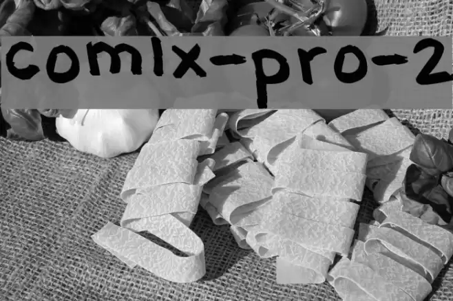 comix-pro-2 フォント examples
