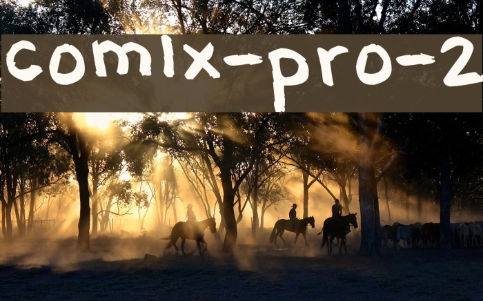 comix-pro-2 Font examples