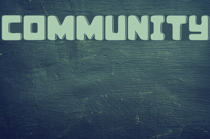 community Font examples