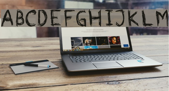comodorepapers Font examples