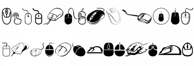 computer mouse Polices MINUSCULES