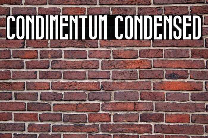 condimentum condensed Example 1