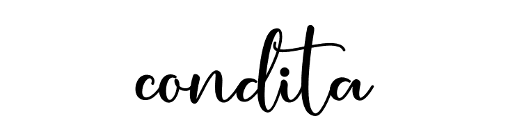 condita  免费字体下载