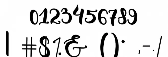 condita Font OTHER CHARS