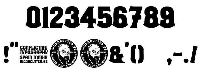 conflictive Font OTHER CHARS