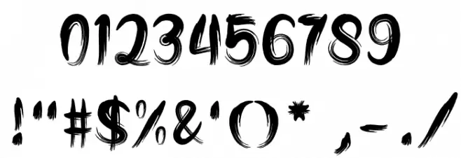 contania Font OTHER CHARS