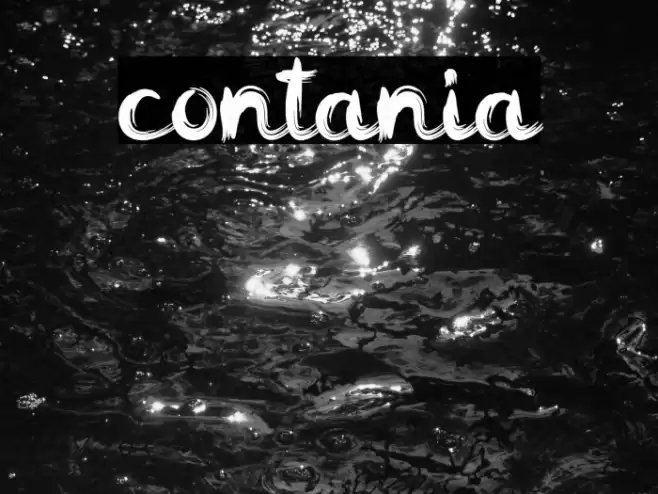 contania Font examples