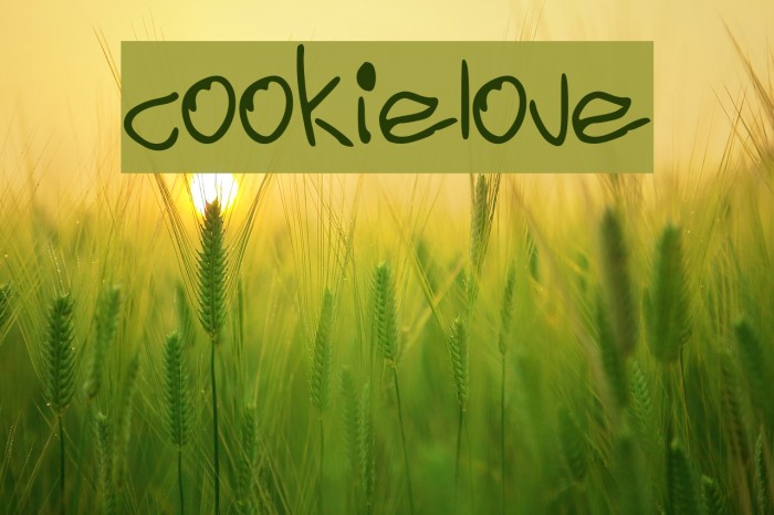cookielove Font examples