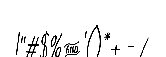 cookies&milk Italic Font OTHER CHARS
