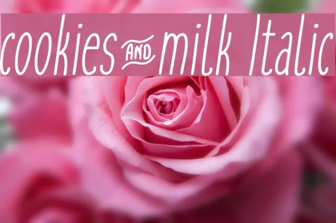 cookies&milk Italic Example 3
