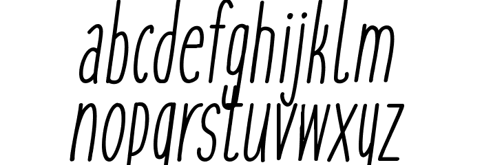 cookies&milk Italic Font LOWERCASE