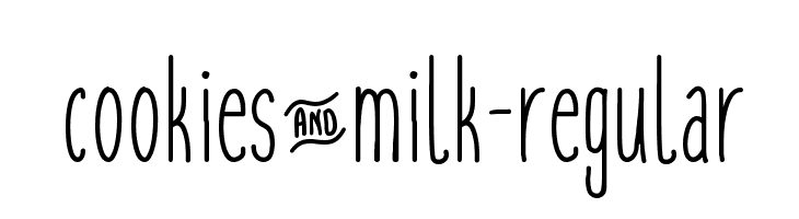 cookies&milk-regular  Fuentes Gratis Descargar