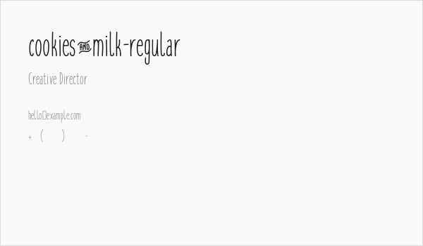 cookies&milk-regular Business Card