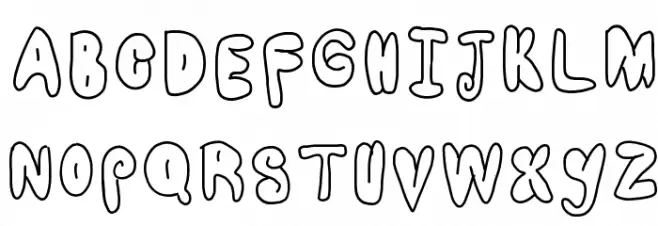 cool balloons Font Litere mari