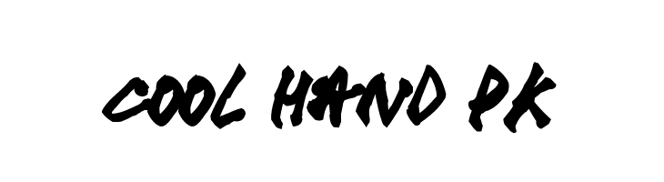 cool hand pk  Frei Schriftart Herunterladen