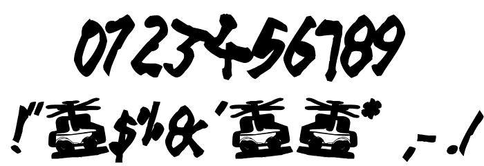 cool hand pk Font OTHER CHARS