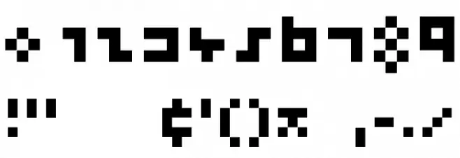 cool three pixels Fonte OUTROS PERSONAGENS
