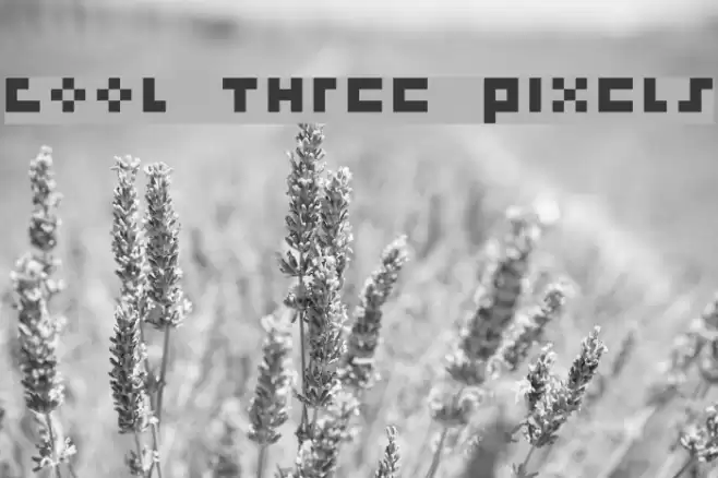 cool three pixels Fonte examples
