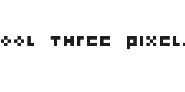cool three pixels Logo