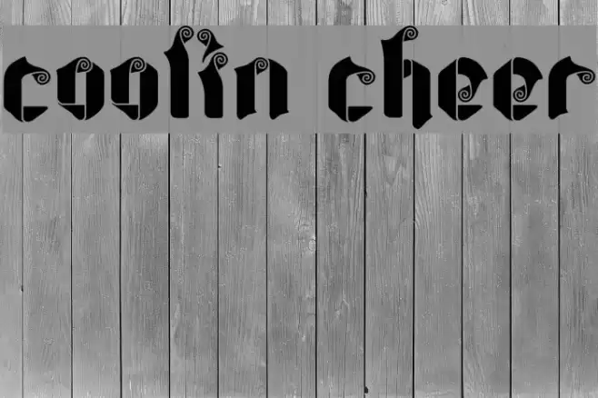 coolin cheer Font examples